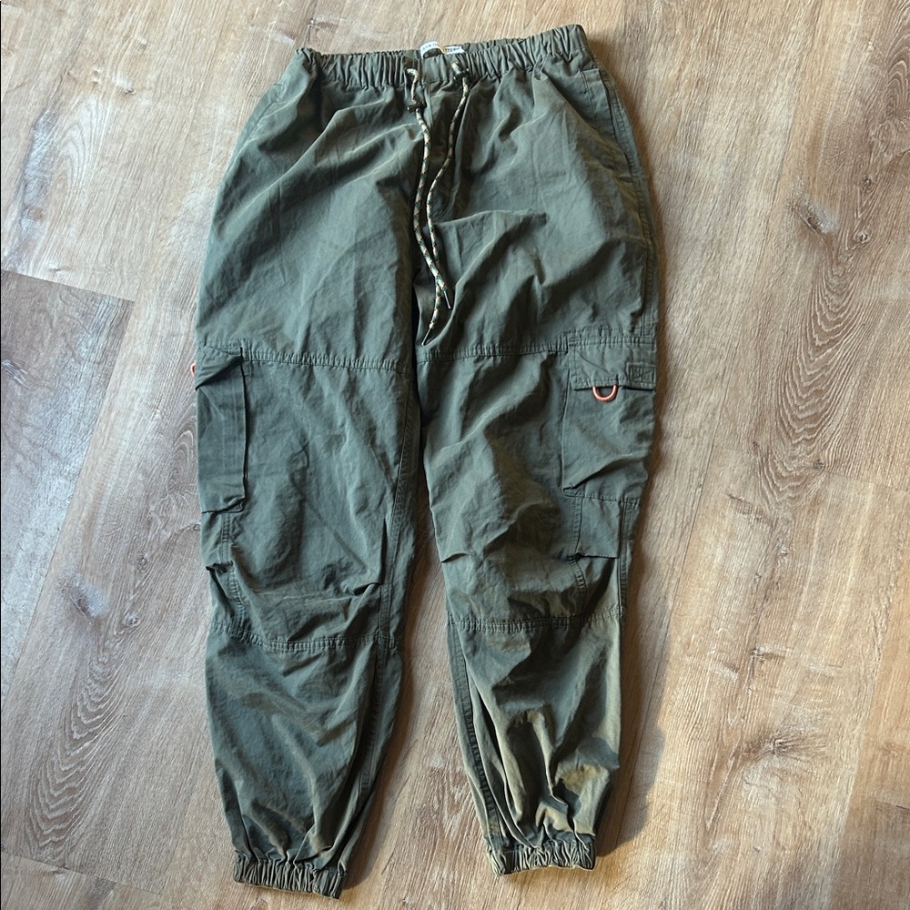 Women Urban Outfitters Olive Green Joggers
